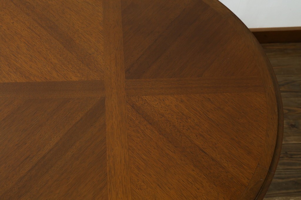 中古　maruni(マルニ木工)　地中海ロイヤルシリーズ(ROYAL)　端正な脚部と柔らかな輪郭が調和するエクステンションテーブル　定価約33万円　(R-085847)