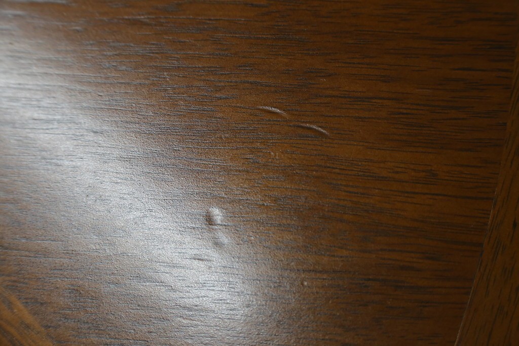 中古　maruni(マルニ木工)　地中海ロイヤルシリーズ(ROYAL)　端正な脚部と柔らかな輪郭が調和するエクステンションテーブル　定価約33万円　(R-085847)