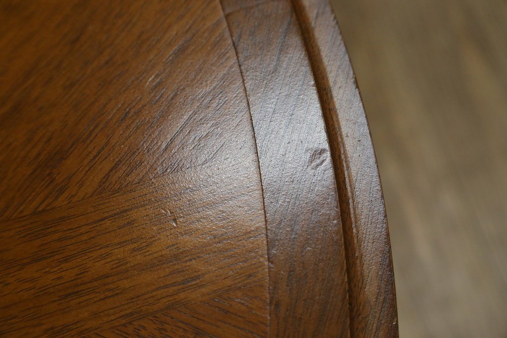 中古　maruni(マルニ木工)　地中海ロイヤルシリーズ(ROYAL)　端正な脚部と柔らかな輪郭が調和するエクステンションテーブル　定価約33万円　(R-085847)