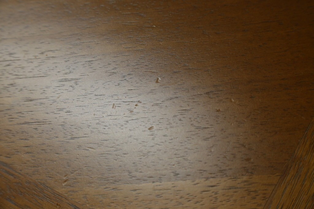 中古　maruni(マルニ木工)　地中海ロイヤルシリーズ(ROYAL)　端正な脚部と柔らかな輪郭が調和するエクステンションテーブル　定価約33万円　(R-085847)