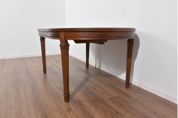 中古　maruni(マルニ木工)　地中海ロイヤルシリーズ(ROYAL)　端正な脚部と柔らかな輪郭が調和するエクステンションテーブル　定価約33万円　(R-085847)