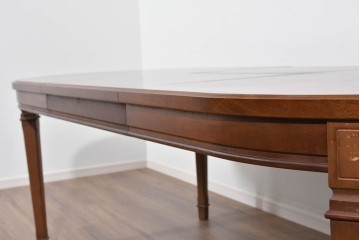 中古　maruni(マルニ木工)　地中海ロイヤルシリーズ(ROYAL)　端正な脚部と柔らかな輪郭が調和するエクステンションテーブル　定価約33万円　(R-085847)