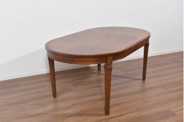 中古　maruni(マルニ木工)　地中海ロイヤルシリーズ(ROYAL)　端正な脚部と柔らかな輪郭が調和するエクステンションテーブル　定価約33万円　(R-085847)