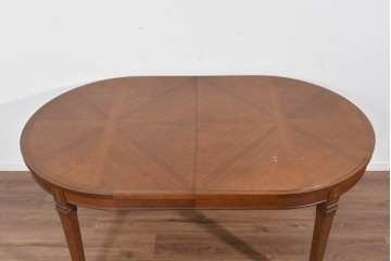 中古　maruni(マルニ木工)　地中海ロイヤルシリーズ(ROYAL)　端正な脚部と柔らかな輪郭が調和するエクステンションテーブル　定価約33万円　(R-085847)