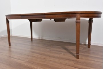 中古　maruni(マルニ木工)　地中海ロイヤルシリーズ(ROYAL)　端正な脚部と柔らかな輪郭が調和するエクステンションテーブル　定価約33万円　(R-085847)