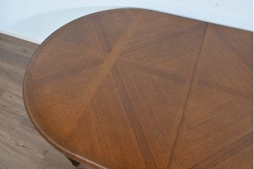 中古　maruni(マルニ木工)　地中海ロイヤルシリーズ(ROYAL)　端正な脚部と柔らかな輪郭が調和するエクステンションテーブル　定価約33万円　(R-085847)