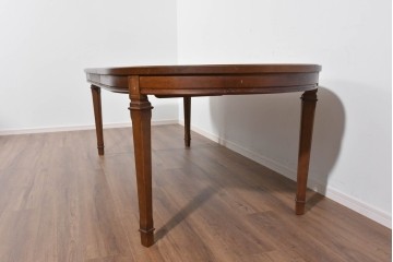 中古　maruni(マルニ木工)　地中海ロイヤルシリーズ(ROYAL)　端正な脚部と柔らかな輪郭が調和するエクステンションテーブル　定価約33万円　(R-085847)