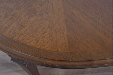 中古　maruni(マルニ木工)　地中海ロイヤルシリーズ(ROYAL)　端正な脚部と柔らかな輪郭が調和するエクステンションテーブル　定価約33万円　(R-085847)