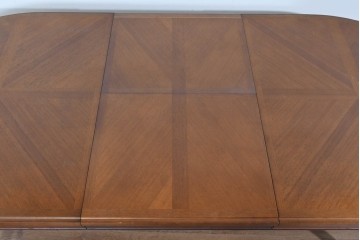 中古　maruni(マルニ木工)　地中海ロイヤルシリーズ(ROYAL)　端正な脚部と柔らかな輪郭が調和するエクステンションテーブル　定価約33万円　(R-085847)