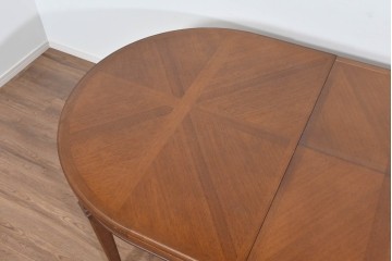 中古　maruni(マルニ木工)　地中海ロイヤルシリーズ(ROYAL)　端正な脚部と柔らかな輪郭が調和するエクステンションテーブル　定価約33万円　(R-085847)