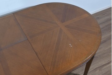 中古　maruni(マルニ木工)　地中海ロイヤルシリーズ(ROYAL)　端正な脚部と柔らかな輪郭が調和するエクステンションテーブル　定価約33万円　(R-085847)