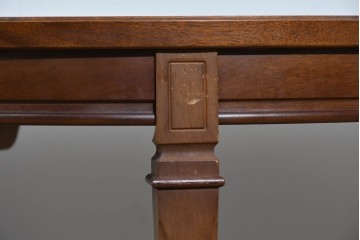 中古　maruni(マルニ木工)　地中海ロイヤルシリーズ(ROYAL)　端正な脚部と柔らかな輪郭が調和するエクステンションテーブル　定価約33万円　(R-085847)