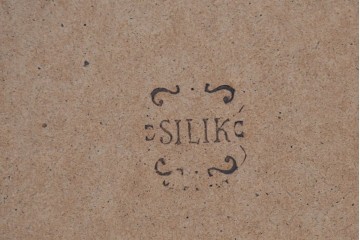 イタリアヴィンテージ　イタリア高級家具　SILIK(シリック)　繊細なロココ調装飾が華やぐウォールミラー　定価約40万円　(R-085849)