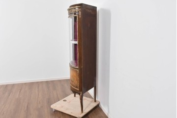 中古　美品　スペイン高級家具　MARINER(マリネール)　優雅な金彩装飾と風景画が美しいコーナーキャビネット　定価約45万円　(R-085851)