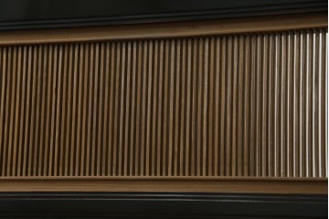 和製ヴィンテージ　高級工芸品　輪島塗　格子意匠と金地面の衝立　定価約120万円　(R-085854)