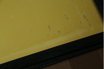 和製ヴィンテージ　高級工芸品　輪島塗　格子意匠と金地面の衝立　定価約120万円　(R-085854)