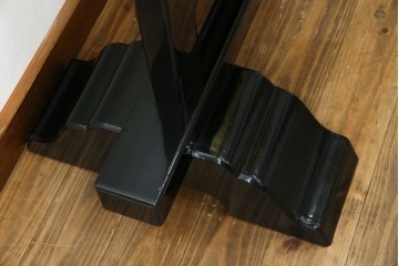 和製ヴィンテージ　高級工芸品　輪島塗　格子意匠と金地面の衝立　定価約120万円　(R-085854)