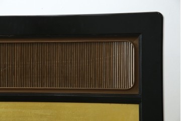 和製ヴィンテージ　高級工芸品　輪島塗　格子意匠と金地面の衝立　定価約120万円　(R-085854)