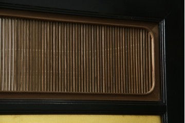 和製ヴィンテージ　高級工芸品　輪島塗　格子意匠と金地面の衝立　定価約120万円　(R-085854)