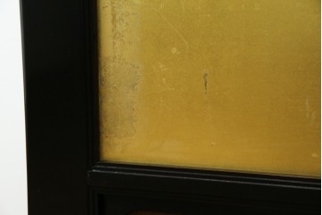 和製ヴィンテージ　高級工芸品　輪島塗　格子意匠と金地面の衝立　定価約120万円　(R-085854)