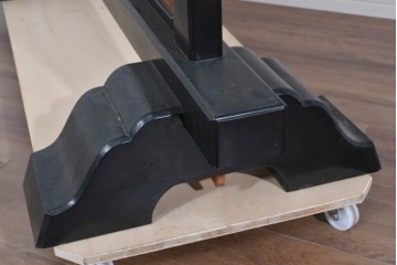 和製ヴィンテージ　高級工芸品　輪島塗　格子意匠と金地面の衝立　定価約120万円　(R-085854)