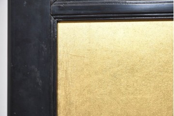 和製ヴィンテージ　高級工芸品　輪島塗　格子意匠と金地面の衝立　定価約120万円　(R-085854)