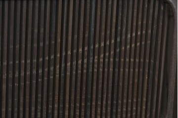 和製ヴィンテージ　高級工芸品　輪島塗　格子意匠と金地面の衝立　定価約120万円　(R-085854)