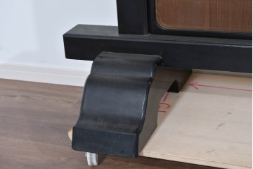 和製ヴィンテージ　高級工芸品　輪島塗　格子意匠と金地面の衝立　定価約120万円　(R-085854)