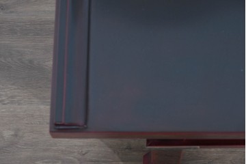 中古　美品　輪島塗　金具装飾がアクセントの上品な文机　定価約40万円　(R-085857)