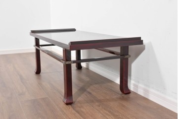 中古　美品　輪島塗　金具装飾がアクセントの上品な文机　定価約40万円　(R-085857)