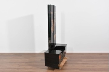 中古　高級品　輪島塗　天板に補修塗りあり　三面鏡の格調ある鏡台　定価推定約150万円以上　(R-085858)