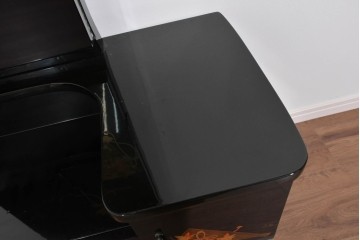 中古　高級品　輪島塗　天板に補修塗りあり　三面鏡の格調ある鏡台　定価推定約150万円以上　(R-085858)