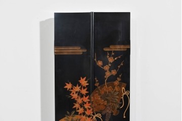 中古　高級品　輪島塗　天板に補修塗りあり　三面鏡の格調ある鏡台　定価推定約150万円以上　(R-085858)