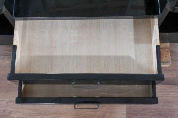 中古　高級品　輪島塗　天板に補修塗りあり　三面鏡の格調ある鏡台　定価推定約150万円以上　(R-085858)