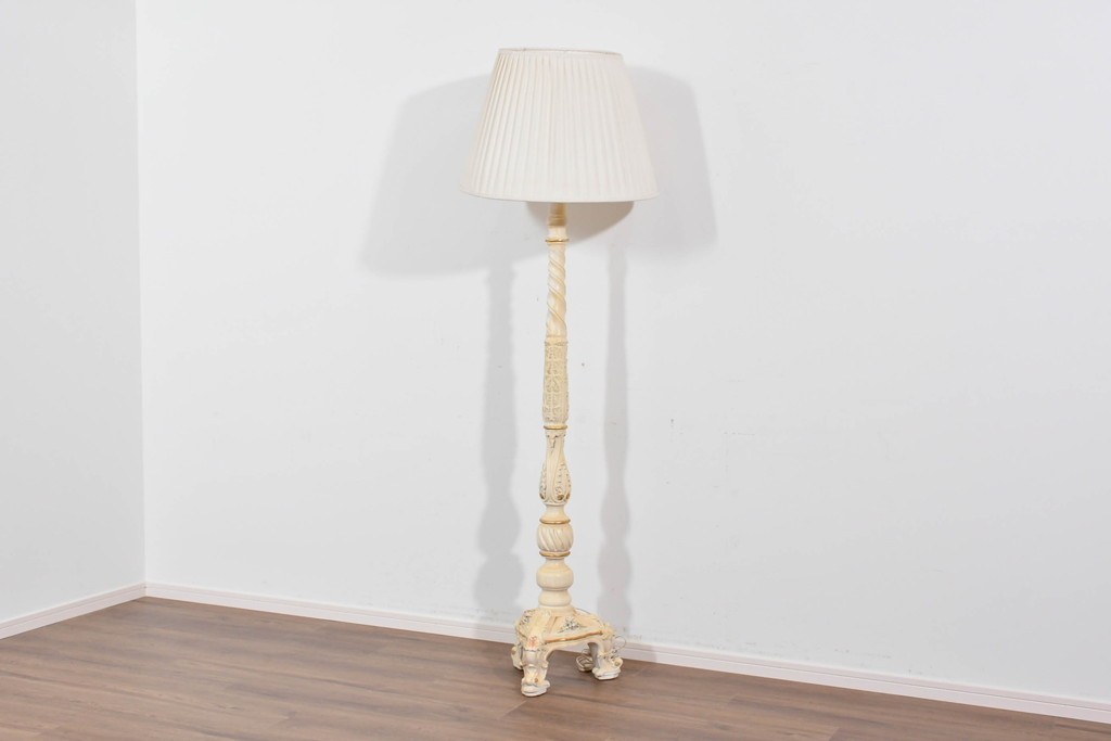 中古　イタリア高級家具　SILIK(シリック)　コートハンガーをリメイクしたフロアスタンド　定価約48万円　(R-085862)