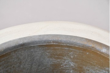 中古　イタリア高級家具　SILIK(シリック)　パステル彩色のレリーフ装飾が華やかな傘立て　定価約46万円　(R-085863)