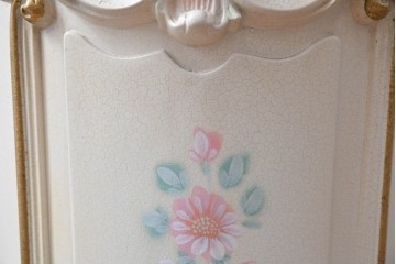 中古　イタリア高級家具　SILIK(シリック)　パステル彩色のレリーフ装飾が華やかな傘立て　定価約46万円　(R-085863)