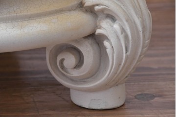 中古　イタリア高級家具　SILIK(シリック)　パステル彩色のレリーフ装飾が華やかな傘立て　定価約46万円　(R-085863)