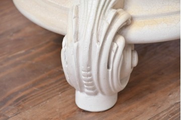 中古　イタリア高級家具　SILIK(シリック)　パステル彩色のレリーフ装飾が華やかな傘立て　定価約46万円　(R-085863)