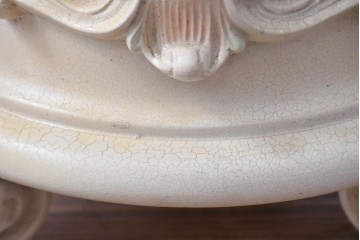 中古　イタリア高級家具　SILIK(シリック)　パステル彩色のレリーフ装飾が華やかな傘立て　定価約46万円　(R-085863)