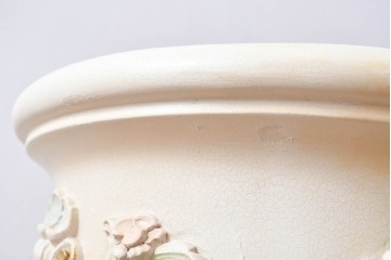 中古　イタリア高級家具　SILIK(シリック)　パステル彩色のレリーフ装飾が華やかな傘立て　定価約46万円　(R-085863)