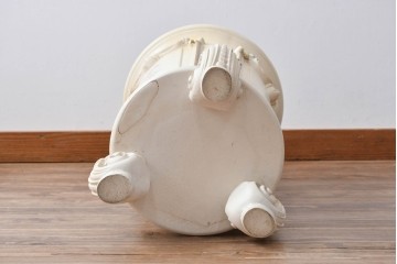 中古　イタリア高級家具　SILIK(シリック)　パステル彩色のレリーフ装飾が華やかな傘立て　定価約46万円　(R-085863)