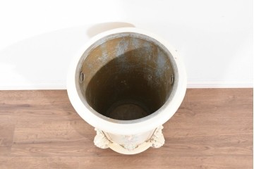 中古　イタリア高級家具　SILIK(シリック)　パステル彩色のレリーフ装飾が華やかな傘立て　定価約46万円　(R-085863)