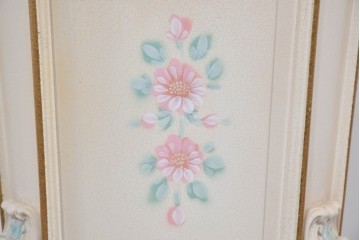 中古　イタリア高級家具　SILIK(シリック)　パステル彩色のレリーフ装飾が華やかな傘立て　定価約46万円　(R-085863)