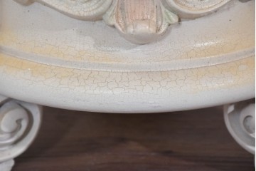 中古　イタリア高級家具　SILIK(シリック)　パステル彩色のレリーフ装飾が華やかな傘立て　定価約46万円　(R-085863)