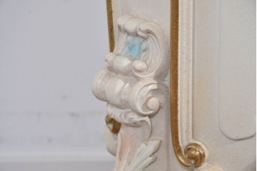 中古　イタリア高級家具　SILIK(シリック)　パステル彩色のレリーフ装飾が華やかな傘立て　定価約46万円　(R-085863)