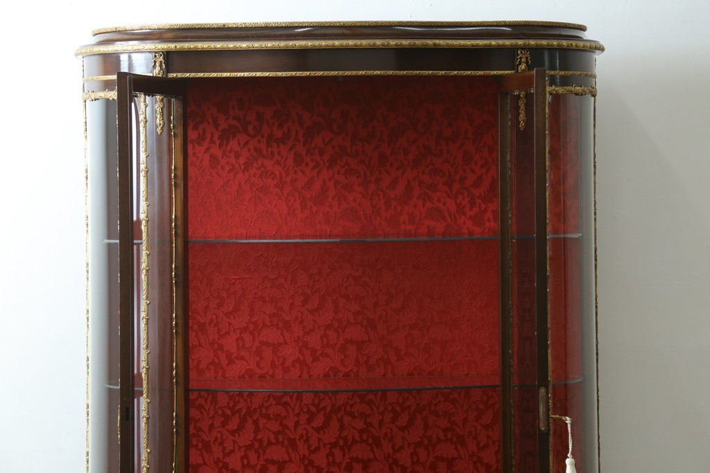 中古　美品　スペイン　MARINER(マリネール)　絵画装飾が華やかなキュリオケース　定価約80万円　(R-085869)