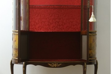 中古　美品　スペイン　MARINER(マリネール)　絵画装飾が華やかなキュリオケース　定価約80万円　(R-085869)