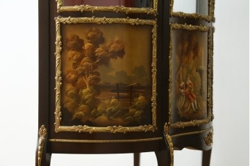 中古　美品　スペイン　MARINER(マリネール)　絵画装飾が華やかなキュリオケース　定価約80万円　(R-085869)