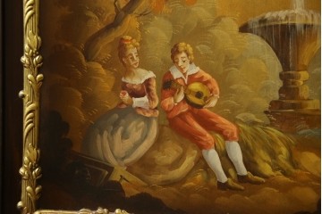 中古　美品　スペイン　MARINER(マリネール)　絵画装飾が華やかなキュリオケース　定価約80万円　(R-085869)